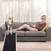 Foldable Wooden Dog Ramp for High Beds Non Slip Dual Heights Adjustable Pet Cat Ramp for Couch Car SUV 61LBS Load
