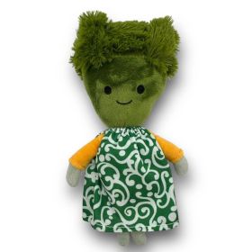Broccoli Squeaky Plush Treat Dispenser for Dogs