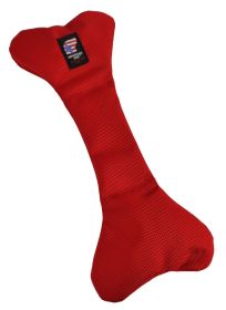 Bad To Da Bone Medium Dog Toy - Durable Red Fetch Toy