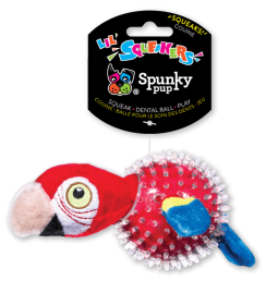 Lil' Squeakers Parrot Spiky Ball for Small Dogs
