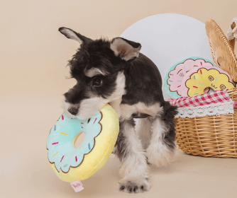 Interactive Donut Sound Plush Toy For Dogs