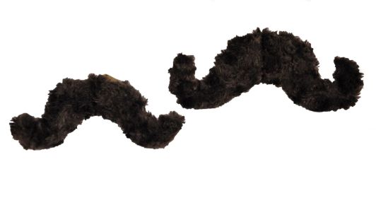 Classy Mustache Plush Dog Toy - Medium