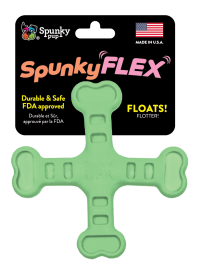 SpunkyFLEX Cross Bone Dog Toy – Durable, Safe & Made in the USA