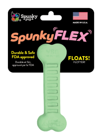 SpunkyFLEX Durable and Flexible Dog Bone Toy - Made in USA