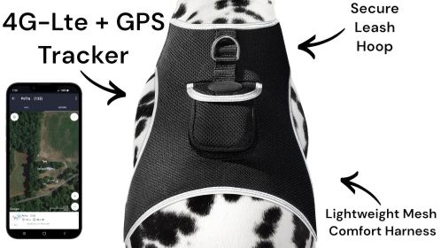 GPS Waterproof Puppy Tracking Device Rechargeable Collar Tracker Unit Size:S